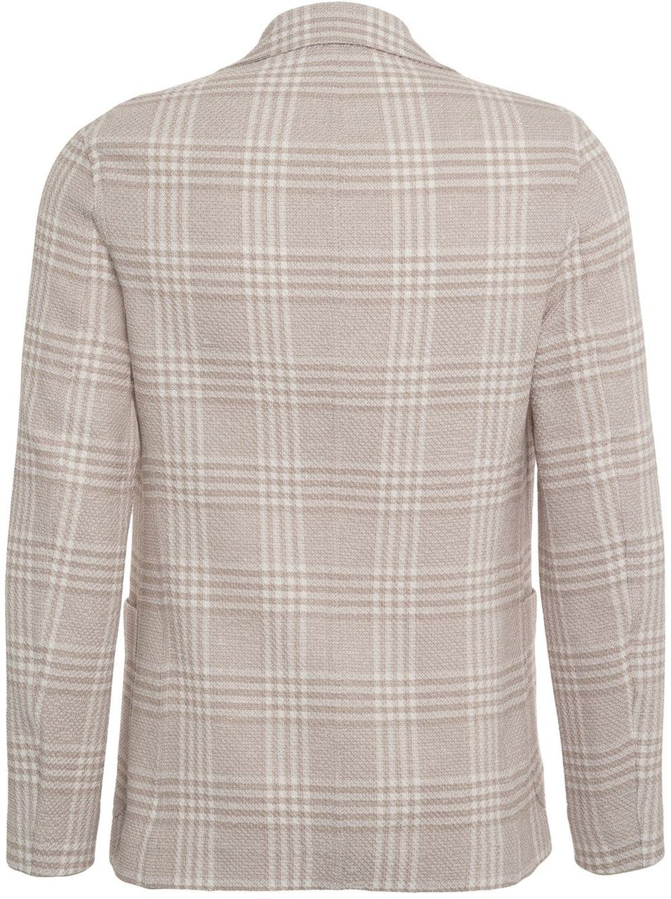 Circolo 1901 Single-breasted blazer with check pattern Beige
