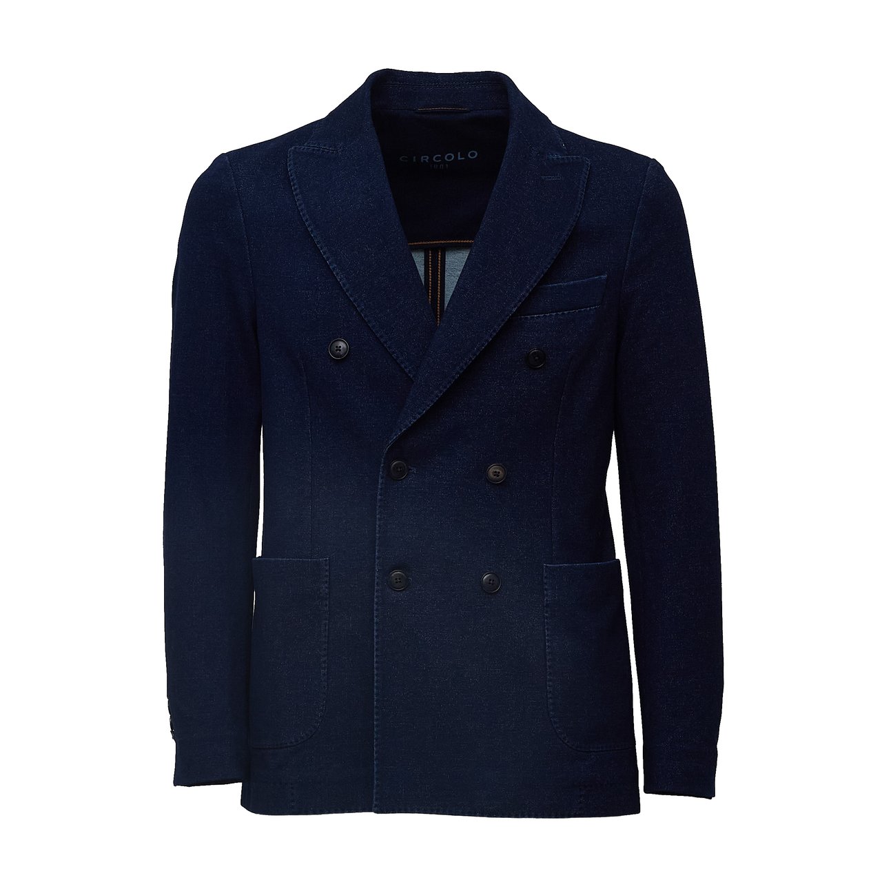 Circolo 1901 Double-Breasted Half Lined Blazer Blauw