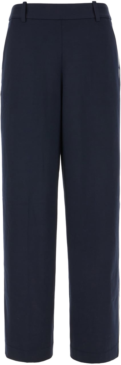 Circolo 1901 Circolo Navy blue stretch cotton pants Blauw