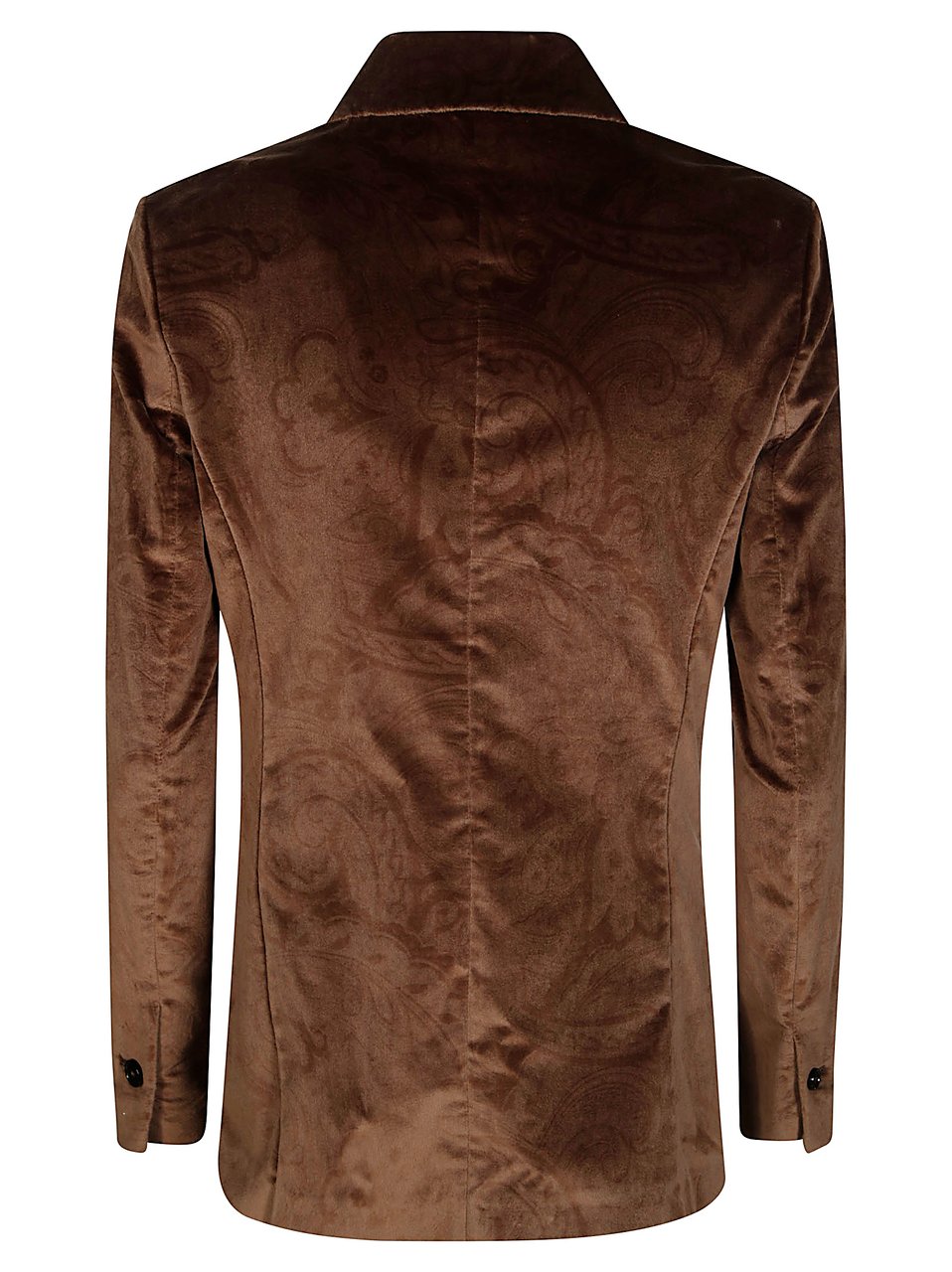 Circolo 1901 Rich Brown Paisley Velvet Jacket Bruin