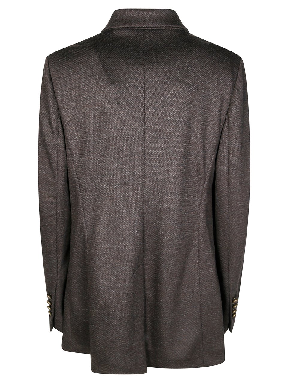 Circolo 1901 Brown Double Breasted Virgin Wool Jacket Grijs