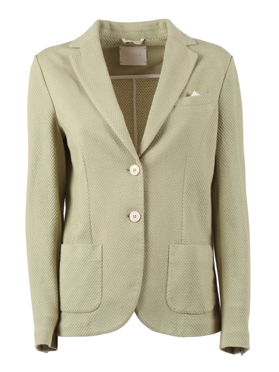 Circolo 1901 Honeycomb Texture Slim Fit Jacket Neutraal