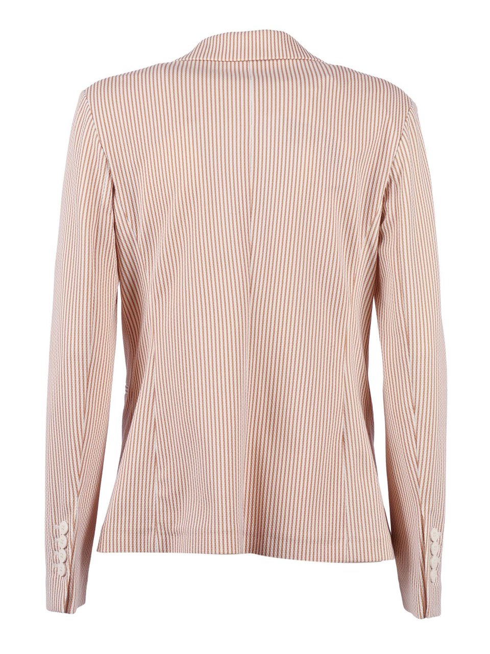 Circolo 1901 Striped Single Button Slim Jacket Roze