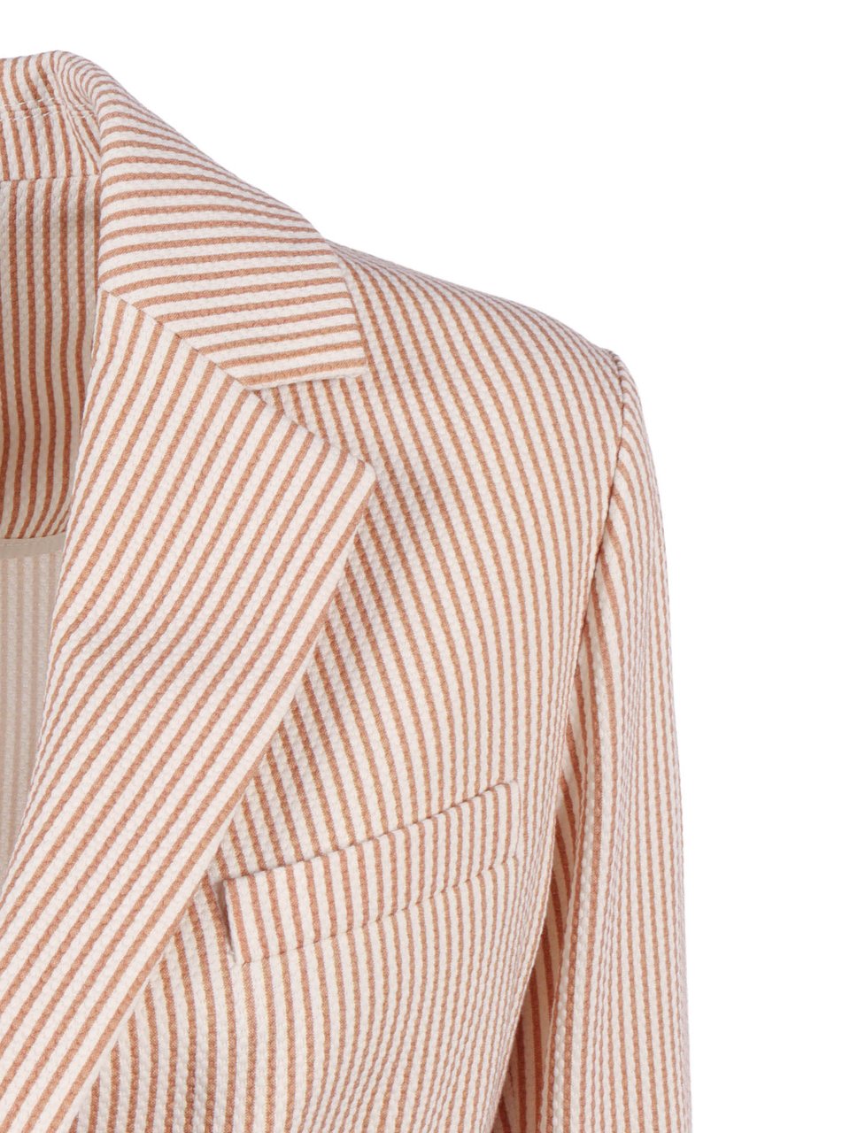 Circolo 1901 Striped Single Button Slim Jacket Roze