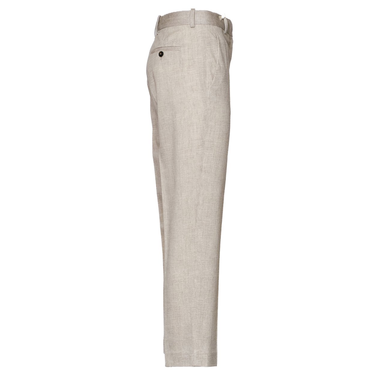 Circolo 1901 Herringbone Straight-Leg Carrot Pants Grijs