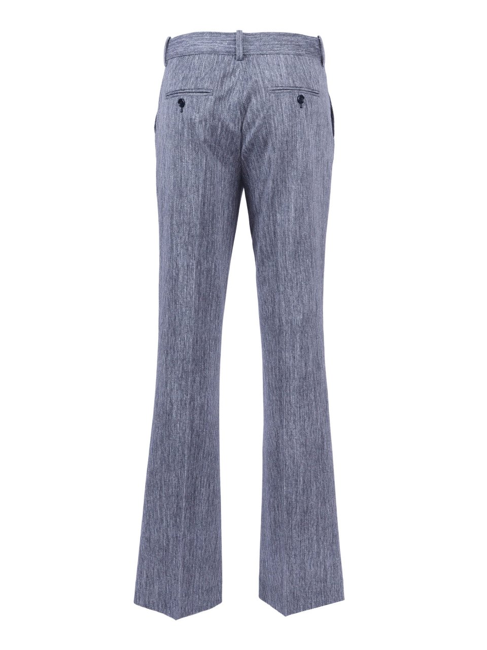 Circolo 1901 Blue Grey Flared Leg Flared Pants Blauw