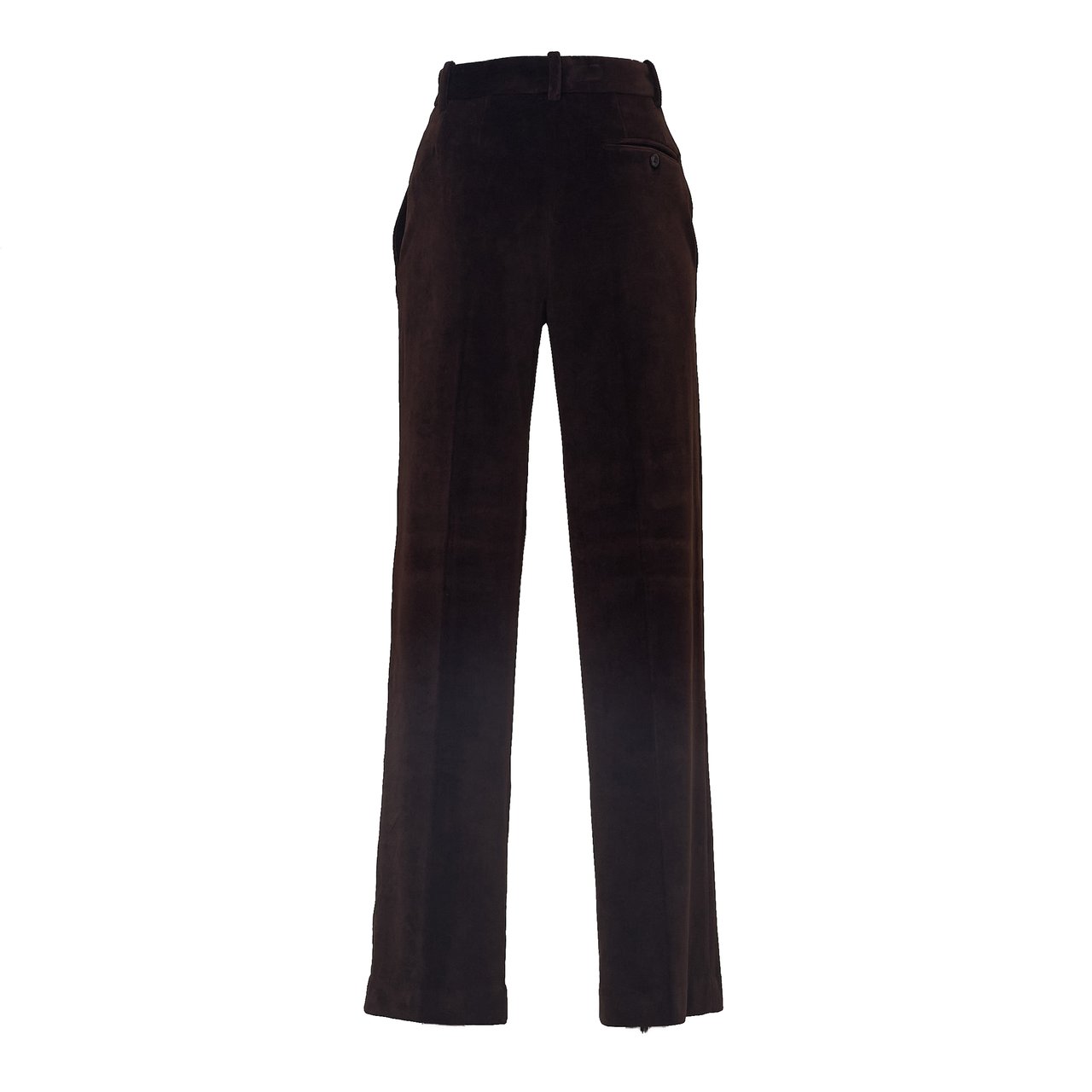 Circolo 1901 Smooth Velvet Trousers with Tailored Silhouette Zwart