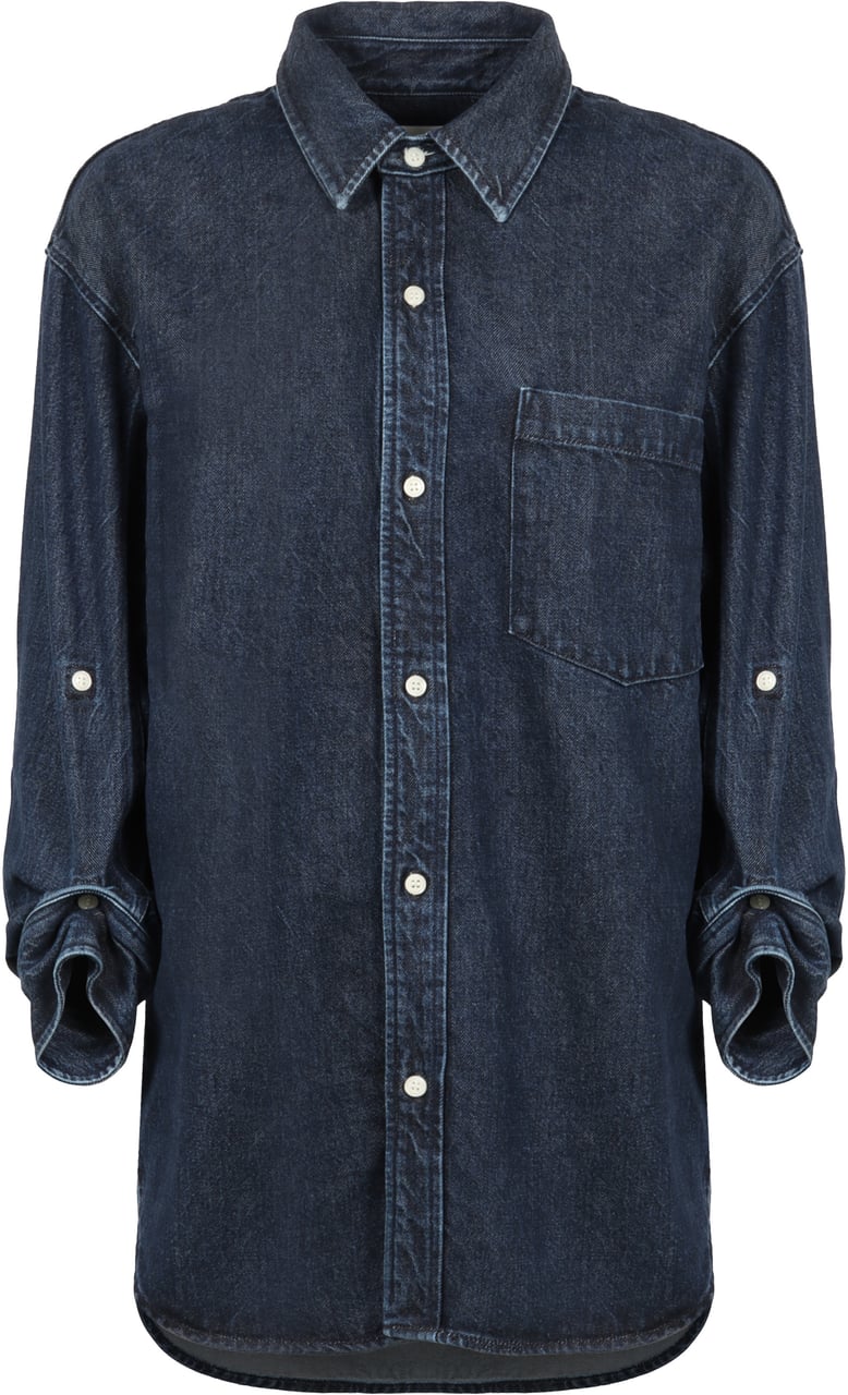 Citizen Kayla denim shirt Blauw