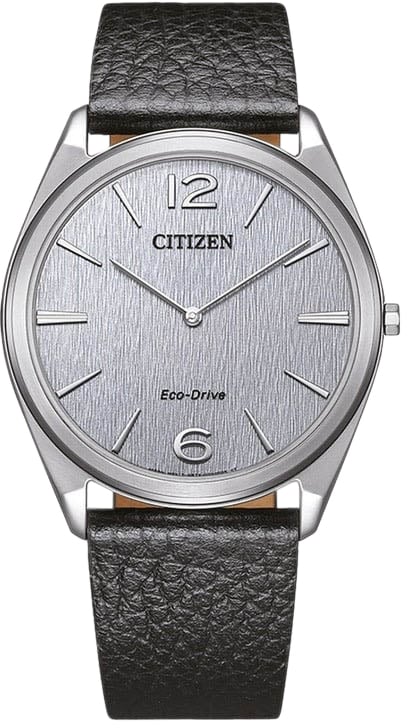 Citizen Citizen Horloge AR3120-16A Suratto Staal Eco-Drive 30m Waterdicht Saffierglas Extra Dun 38mm Zwart