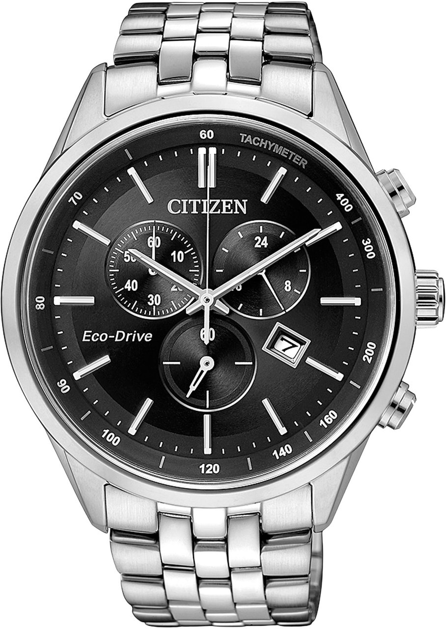 Citizen AT2141-87E Eco-Drive Chrono horloge Zwart