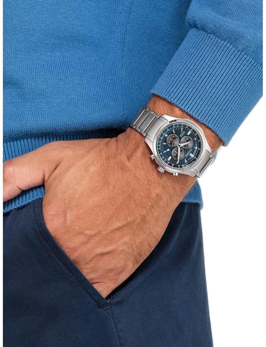Citizen AT2530-85L Super Titanium heren horloge 43mm Blauw