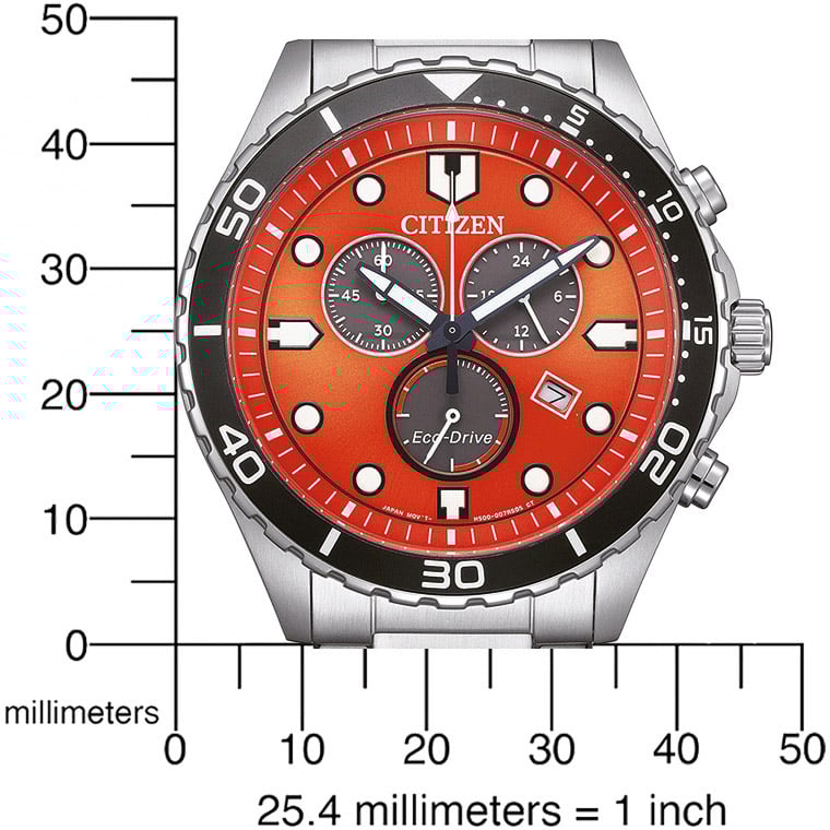 Citizen AT2560-84X Eco-Drive Chrono horloge Rood