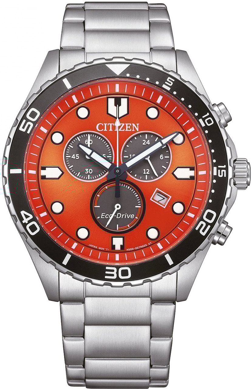 Citizen AT2560-84X Eco-Drive Chrono horloge Rood