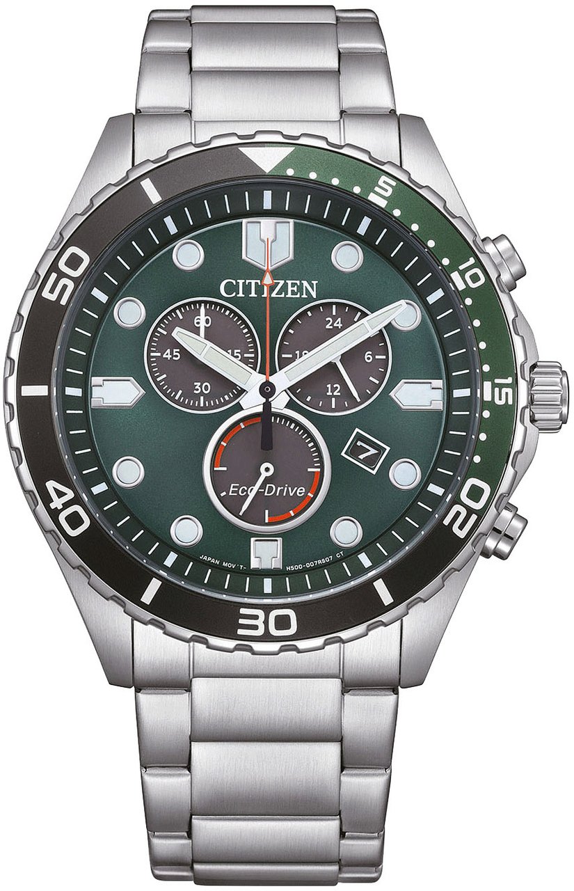 Citizen AT2561-81X Eco-Drive Chrono horloge Groen