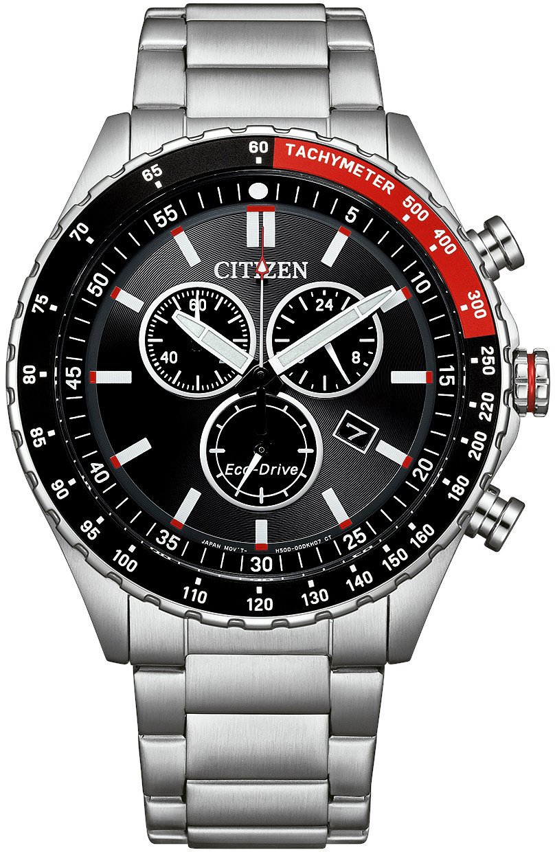 Citizen AT2566-88E Sport Chrono Eco-Drive horloge 43 mm Zwart
