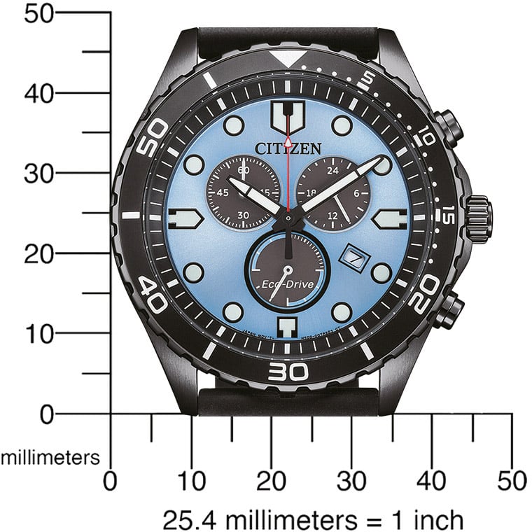 Citizen AT2567-18L Eco-Drive Chrono horloge Blauw