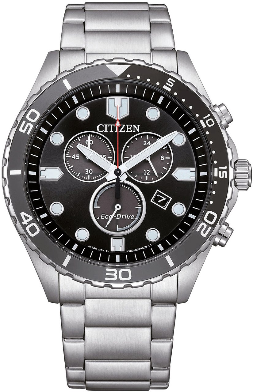 Citizen AT2568-82E Eco-Drive Chrono horloge Zwart