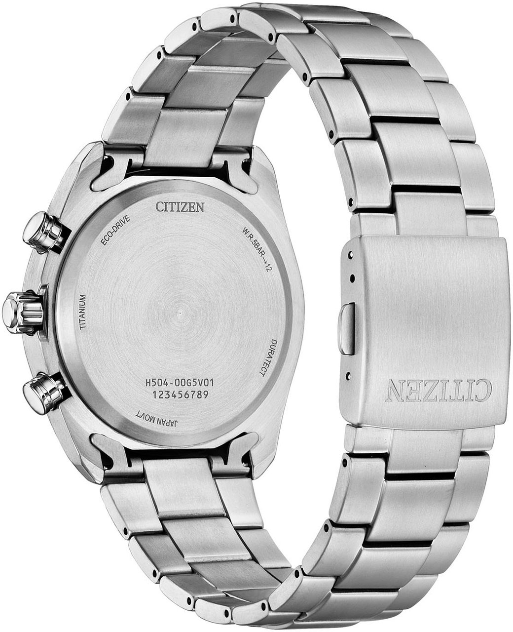 Citizen AT2590-59A Super Titanium Eco-Drive horloge 40 mm Zilver
