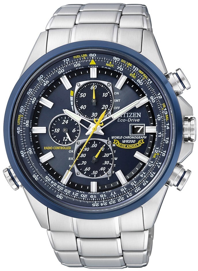 Citizen AT8020-54L Promaster US Navy Blue Angels horloge 43 mm Blauw