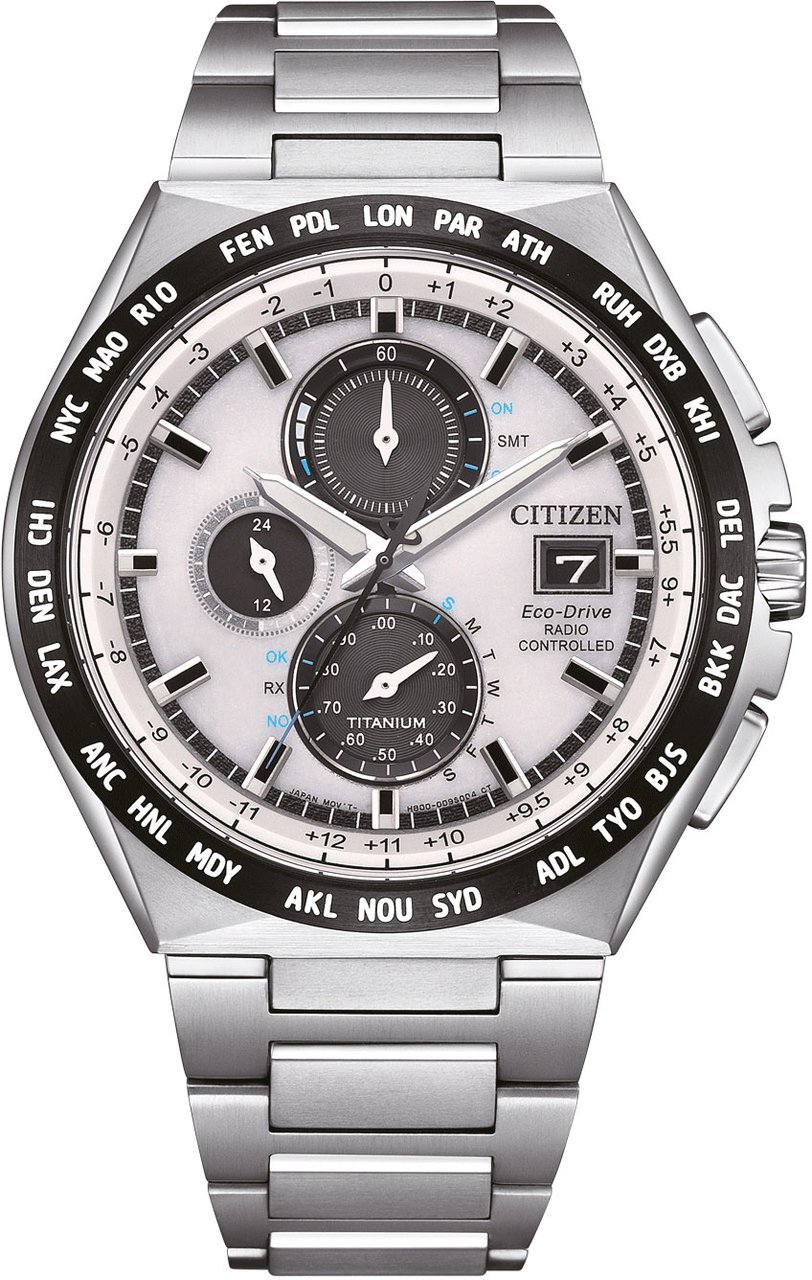 Citizen AT8238-84A Radio Controlled Super Titanium horloge Wit