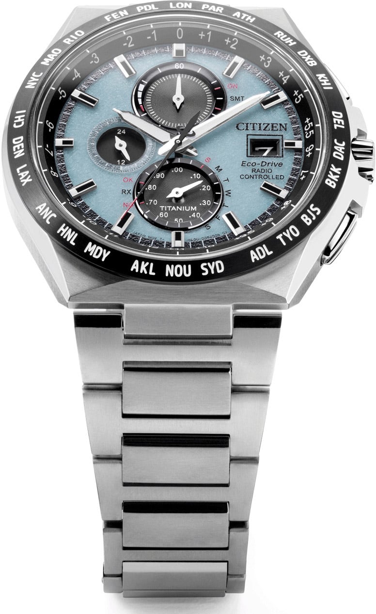 Citizen AT8238-84M Radio Controlled Super Titanium horloge Blauw