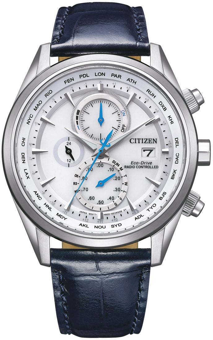 Citizen AT8260-18A Radio Controlled Eco-Drive horloge Wit