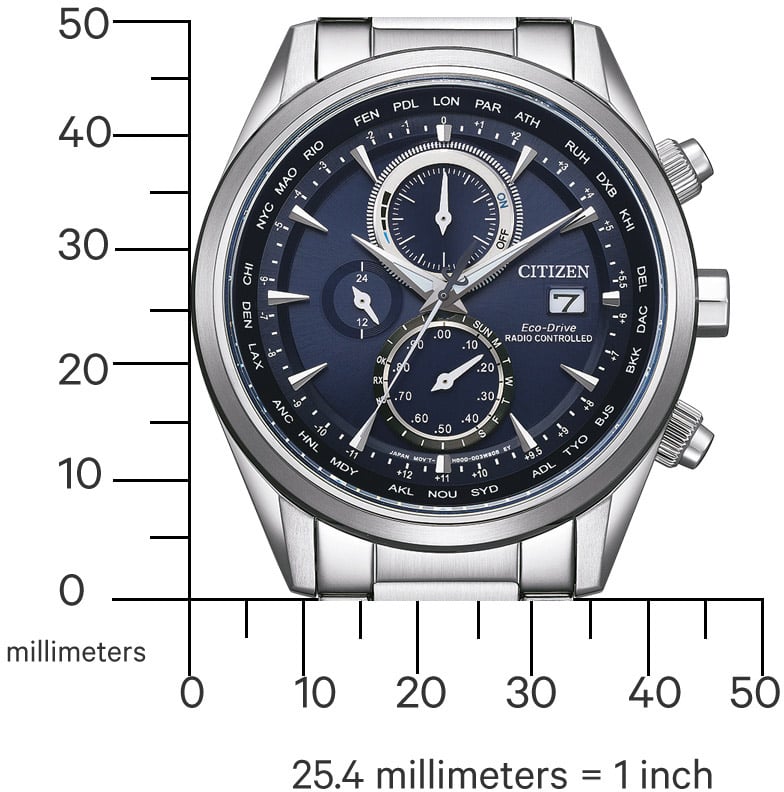 Citizen AT8260-85L Radio Controlled Eco-Drive horloge Blauw