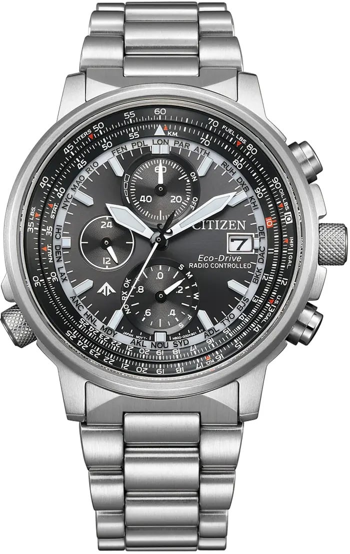 Citizen AT8300-58E Promaster Sky Eco-Drive Pilot horloge Zwart