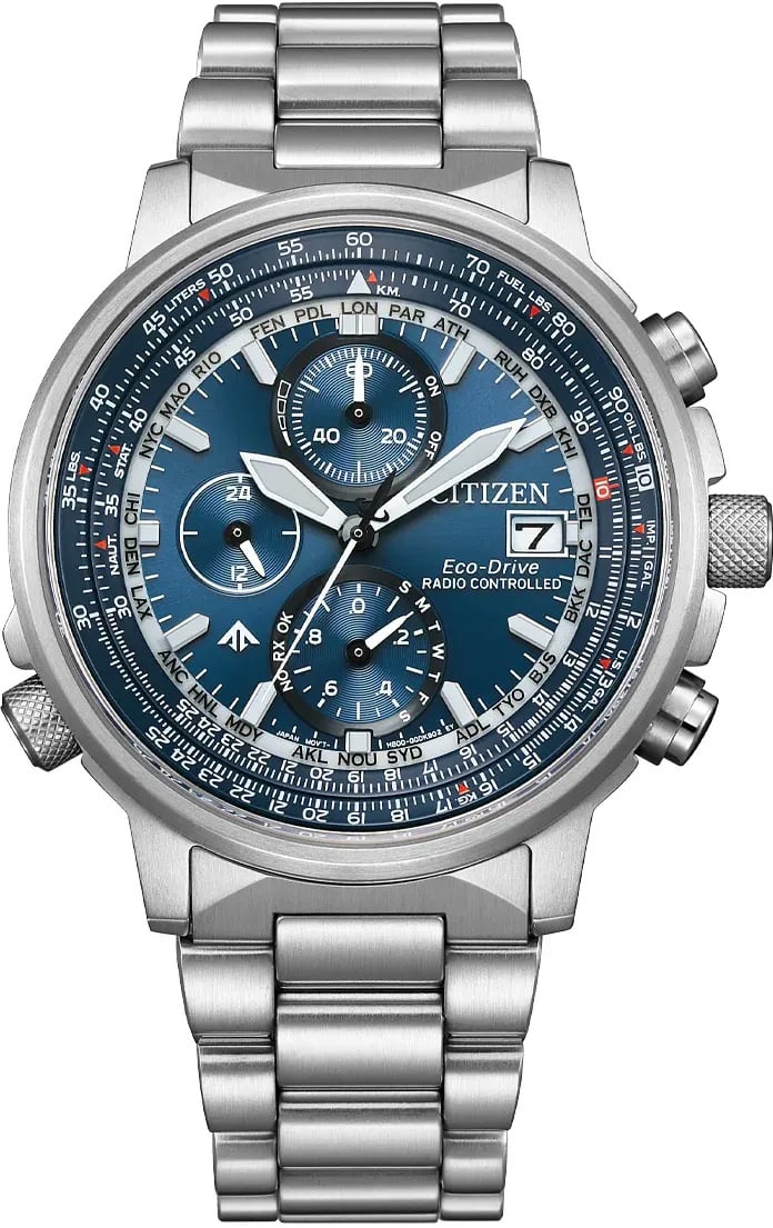 Citizen AT8300-58L Promaster Sky Eco-Drive Pilot horloge Blauw