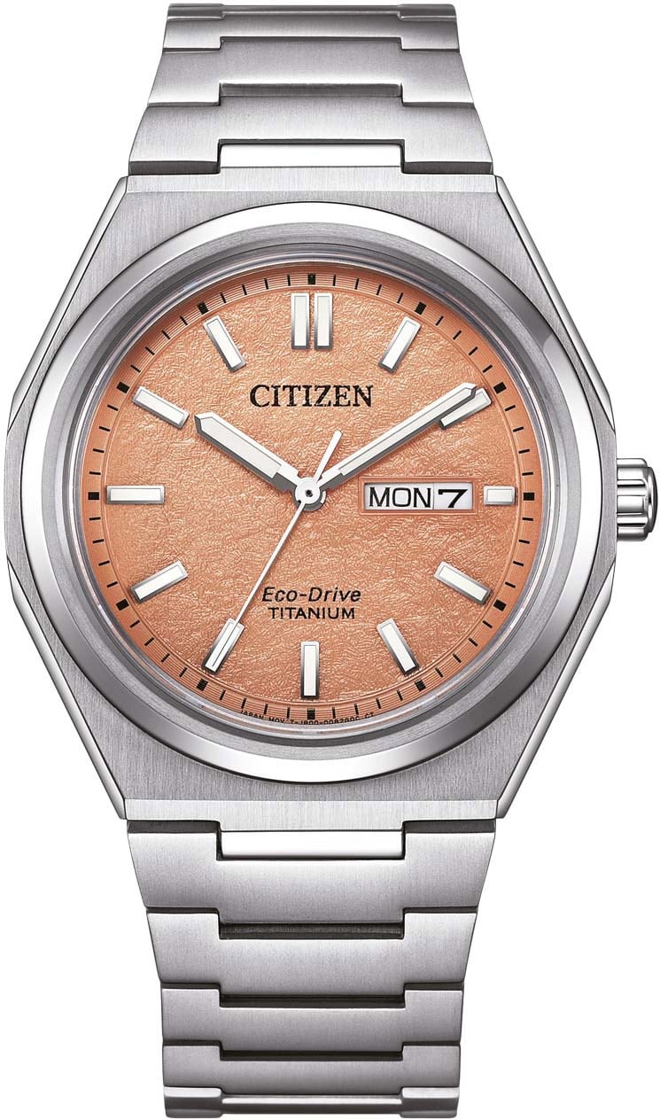 Citizen AW0130-85ZE Zenshin Super Titanium horloge Oranje