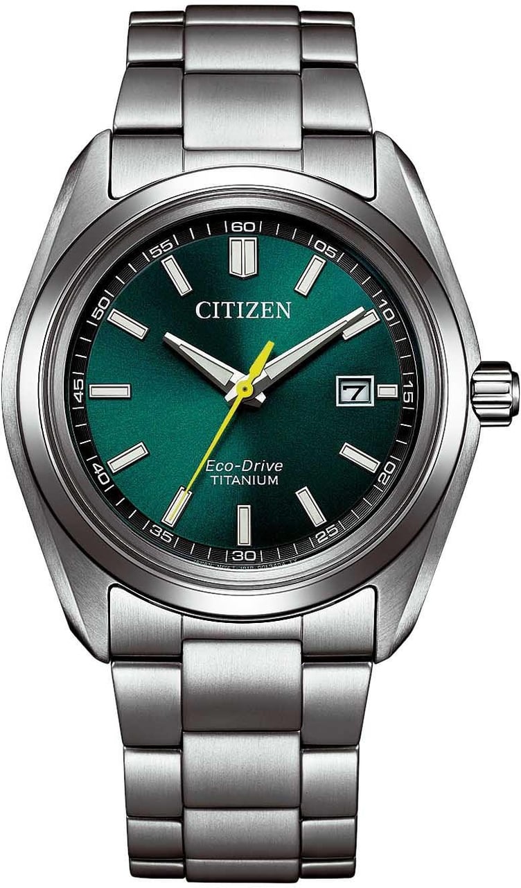 Citizen AW1900-50X Super Titanium Eco-Drive horloge 40 mm Groen