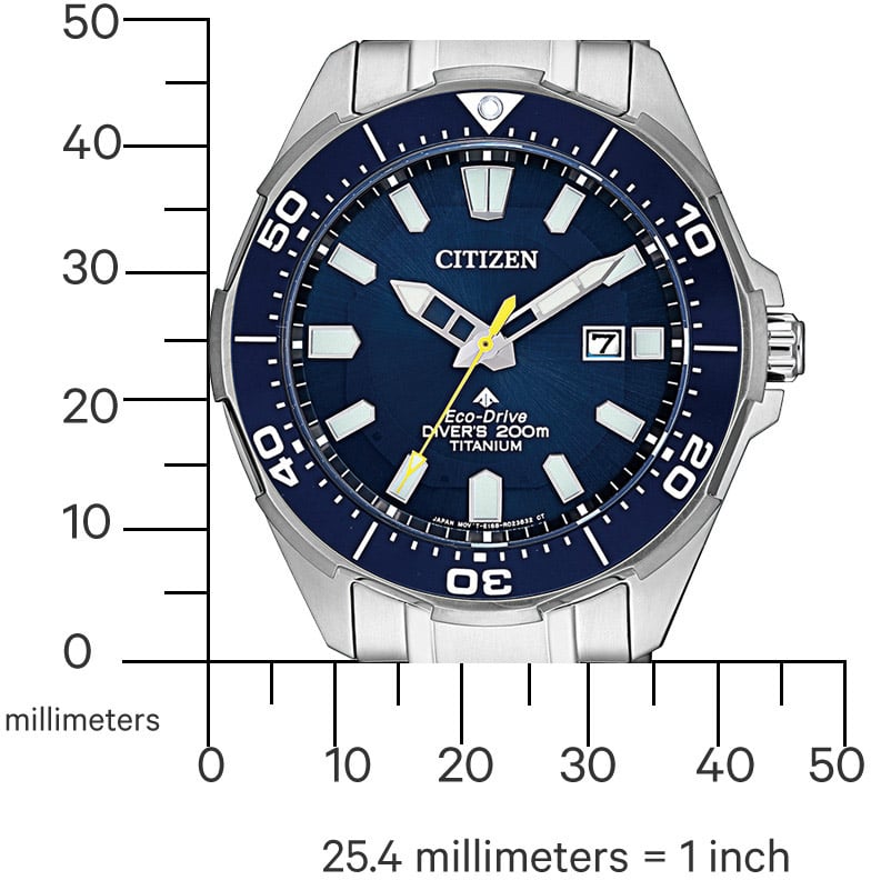 Citizen BN0201-88L Promaster Marine titanium horloge Blauw
