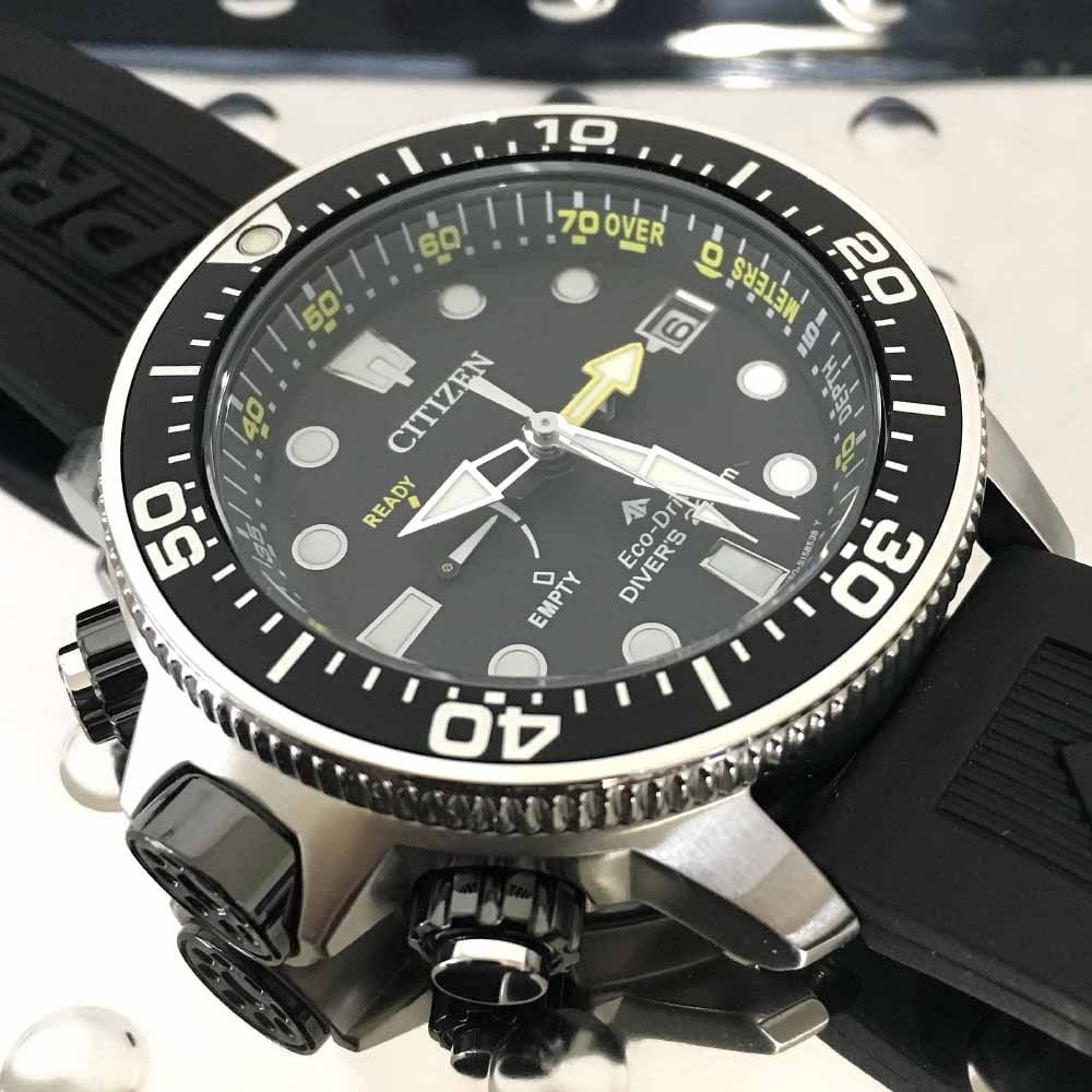 Citizen Promaster BN2036-14E Aqualand Eco-Drive herenhorloge 46,5 mm Zwart