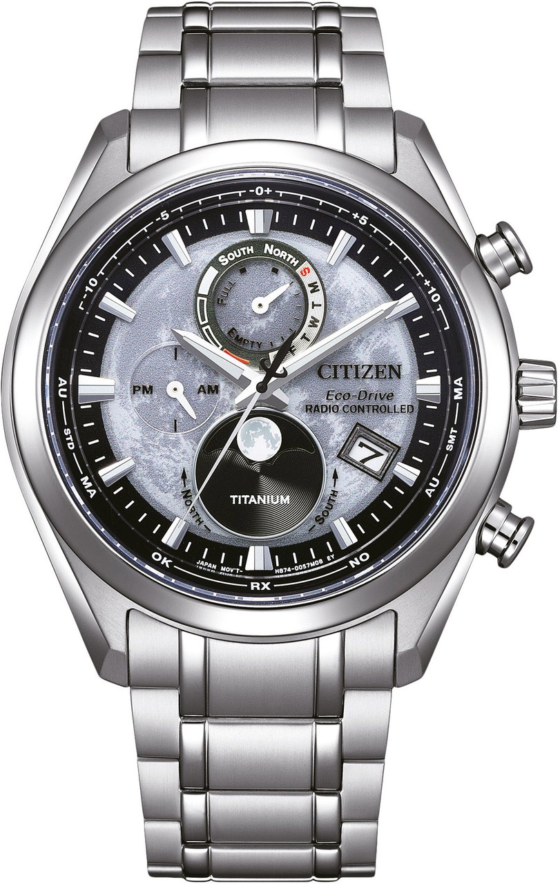 Citizen BY1010-81H Tsuki-yomi Super Titanium horloge Grijs