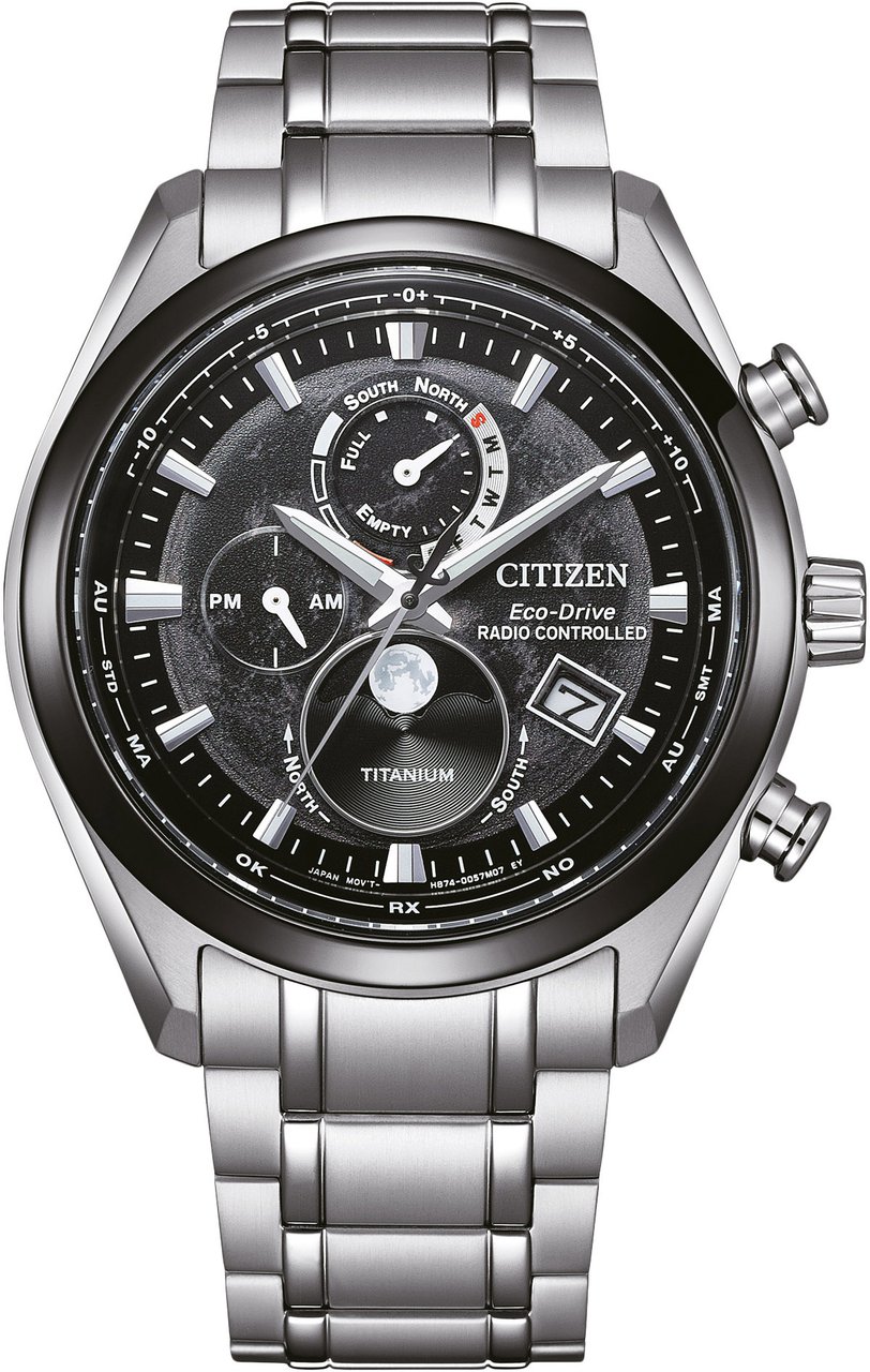 Citizen BY1018-80E Tsuki-yomi Super Titanium horloge Zwart
