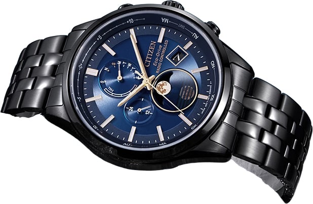 Citizen BY1035-56L Radio Controlled Moon Phase horloge Blauw