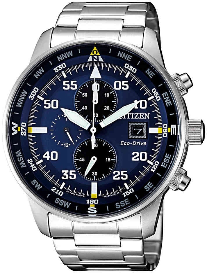 Citizen CA0690-88L chronograaf Eco-Drive herenhorloge 44 mm Blauw