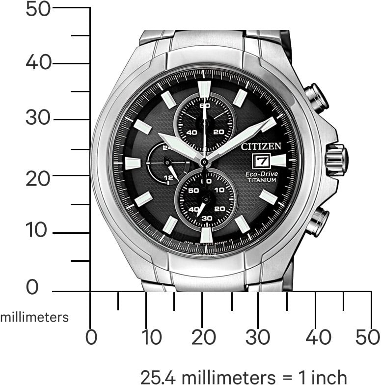 Citizen CA0700-86E Eco-Drive Super Titanium horloge Zwart