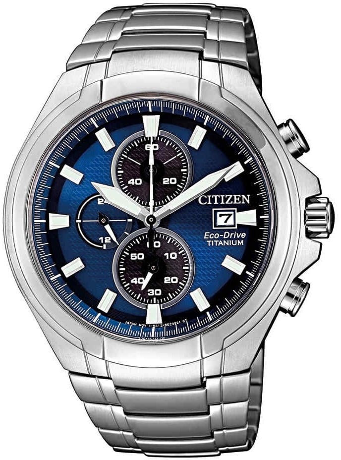 Citizen Super Titanium CA0700-86L chronograaf Eco-Drive herenhorloge 43 mm Blauw