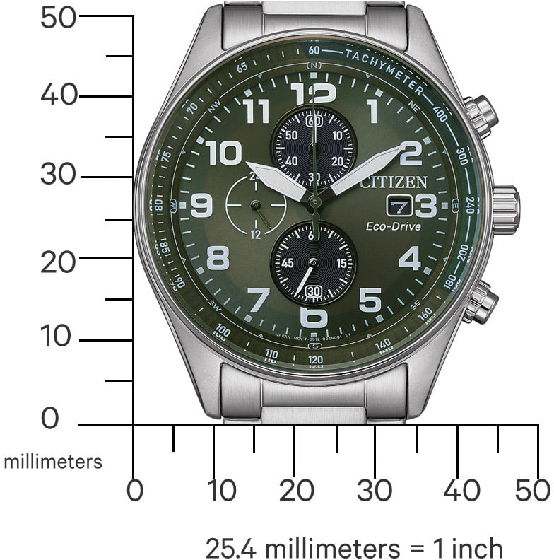 Citizen CA0770-72X Eco-Drive chronograaf horloge Groen