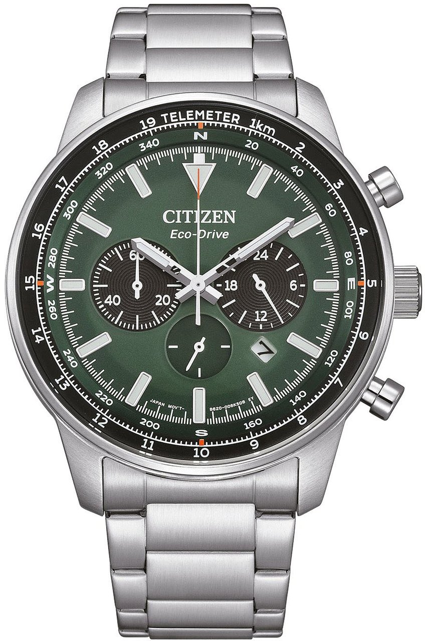 Citizen CA4500-91X Eco-Drive Sports Aviation horloge Groen