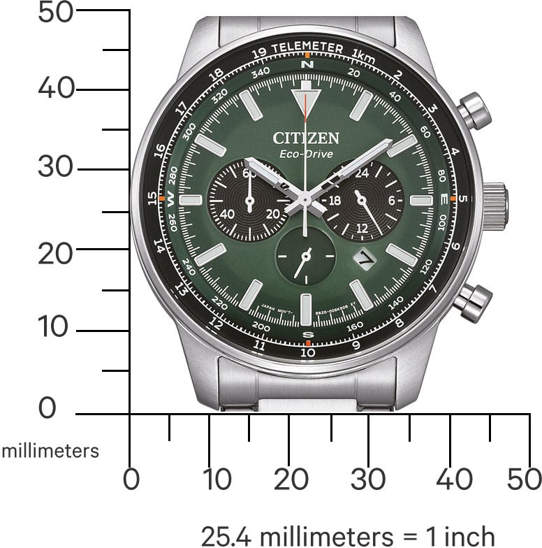 Citizen CA4500-91X Eco-Drive Sports Aviation horloge Groen