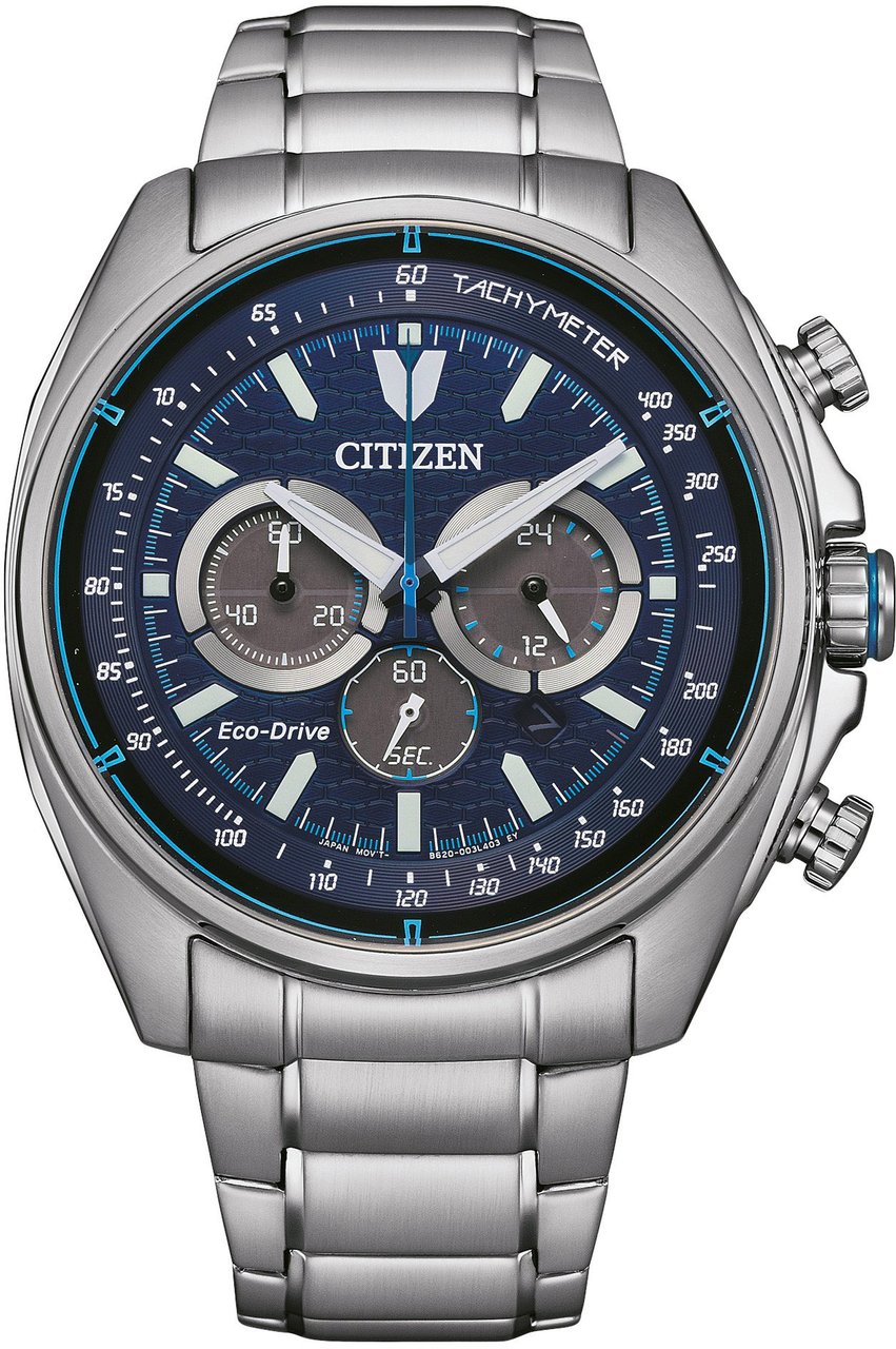 Citizen CA4560-81L Eco-Drive Chrono horloge Blauw