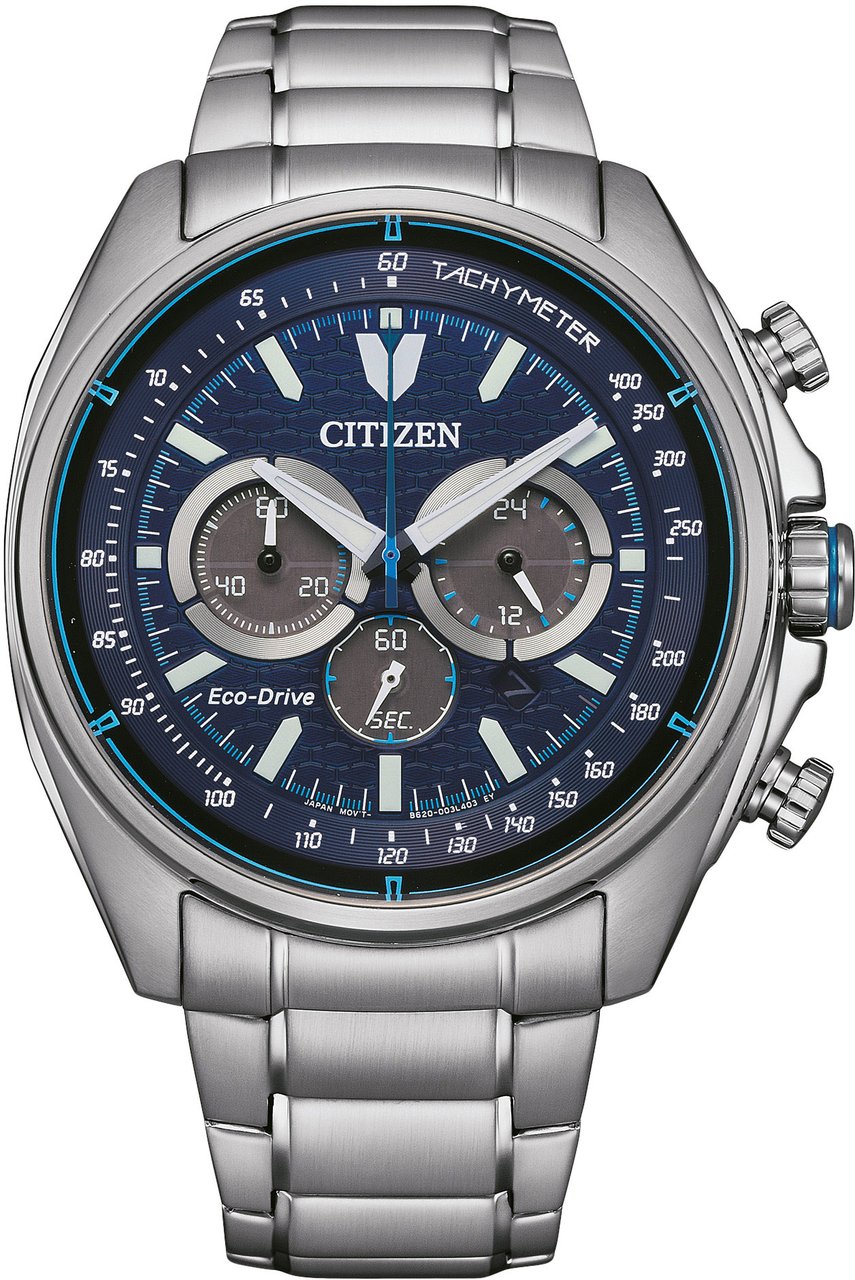 Citizen CA4560-81L Eco-Drive Chrono horloge Blauw