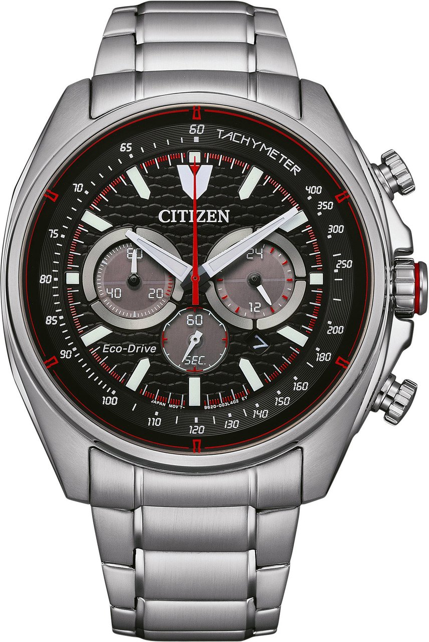 Citizen CA4561-89E Eco-Drive Chrono horloge Zwart