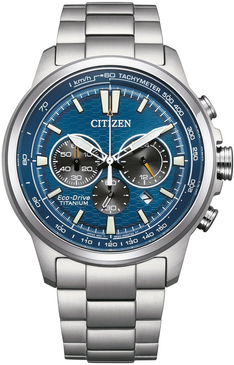 Citizen CA4570-88L Eco-Drive Chrono Super Titanium horloge Blauw