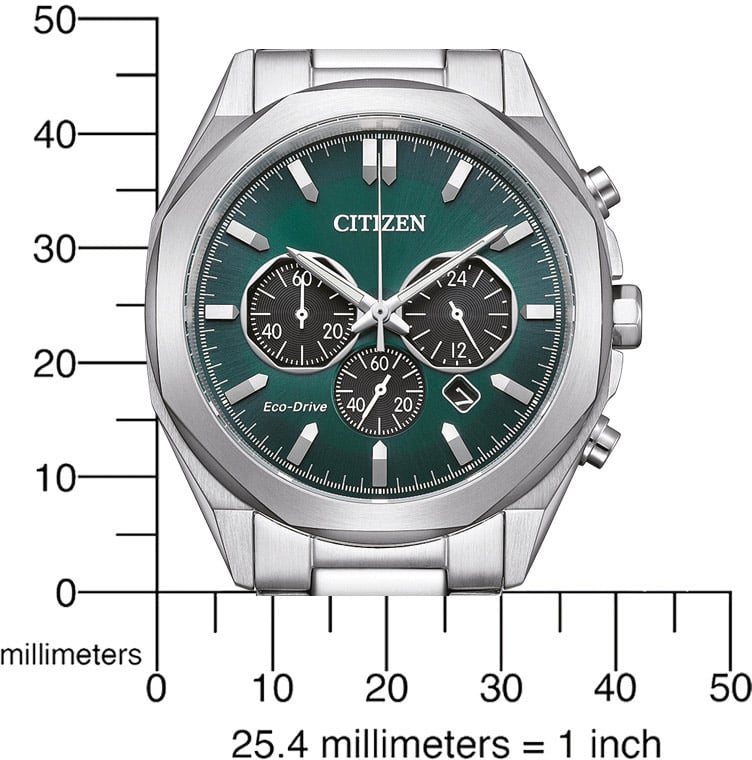 Citizen CA4590-81X Eco-Drive Chrono horloge Groen
