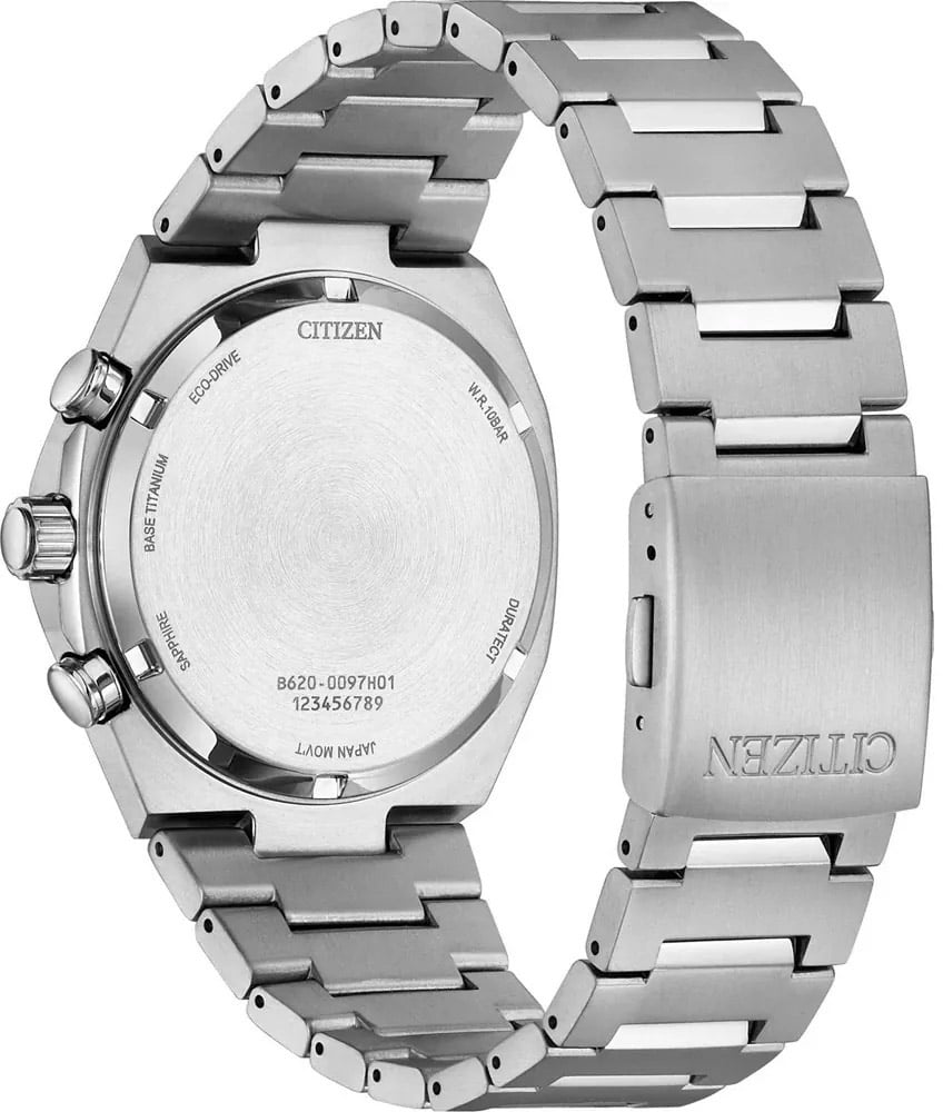 Citizen CA4610-85Z Zenshin Chrono Zenshin Sport Eco-Drive Titanium horloge Oranje