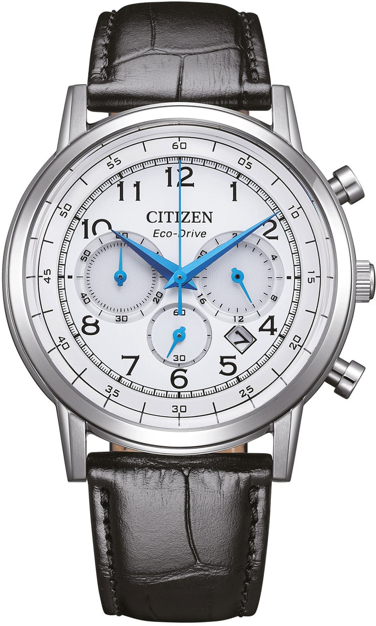 Citizen CA4630-02A Eco-Drive chronograaf horloge Wit
