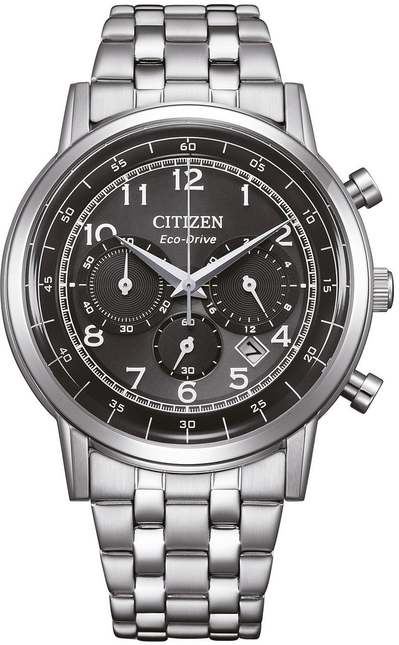 Citizen CA4630-53E Eco-Drive chronograaf horloge Zwart